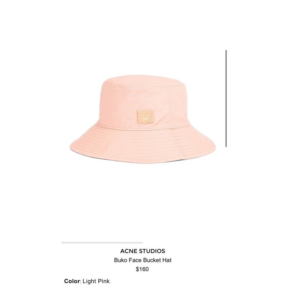 ACNE STUDIOS Buko Face Bucket Hat Light Pink